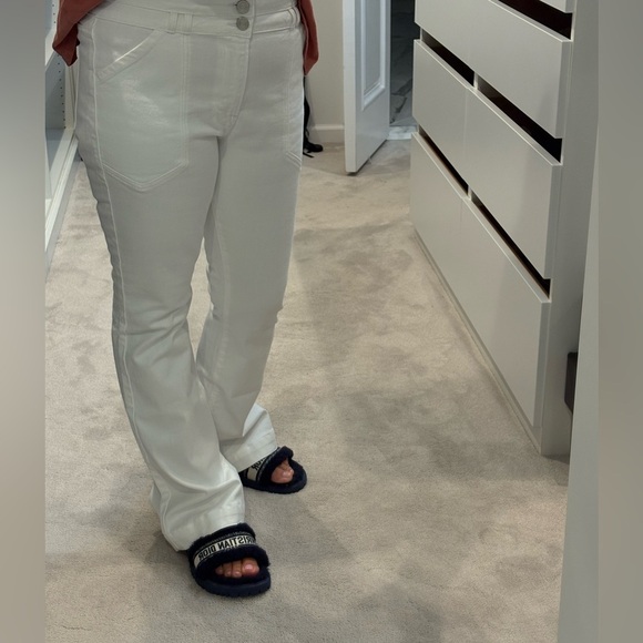 Frame Double Button NWT WHITE FLARE JEAN - Picture 13 of 13